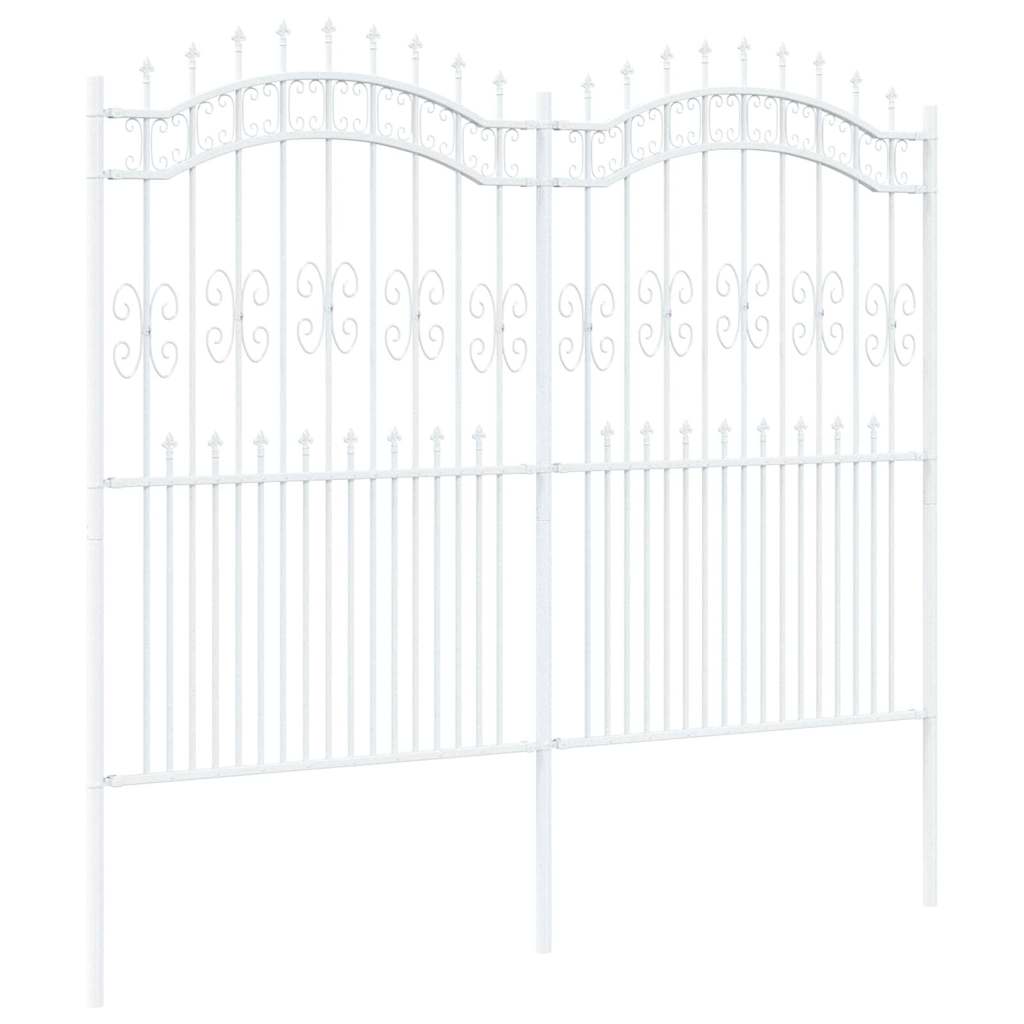 Recinzione per Giardino Bianco 215 cm 42003977