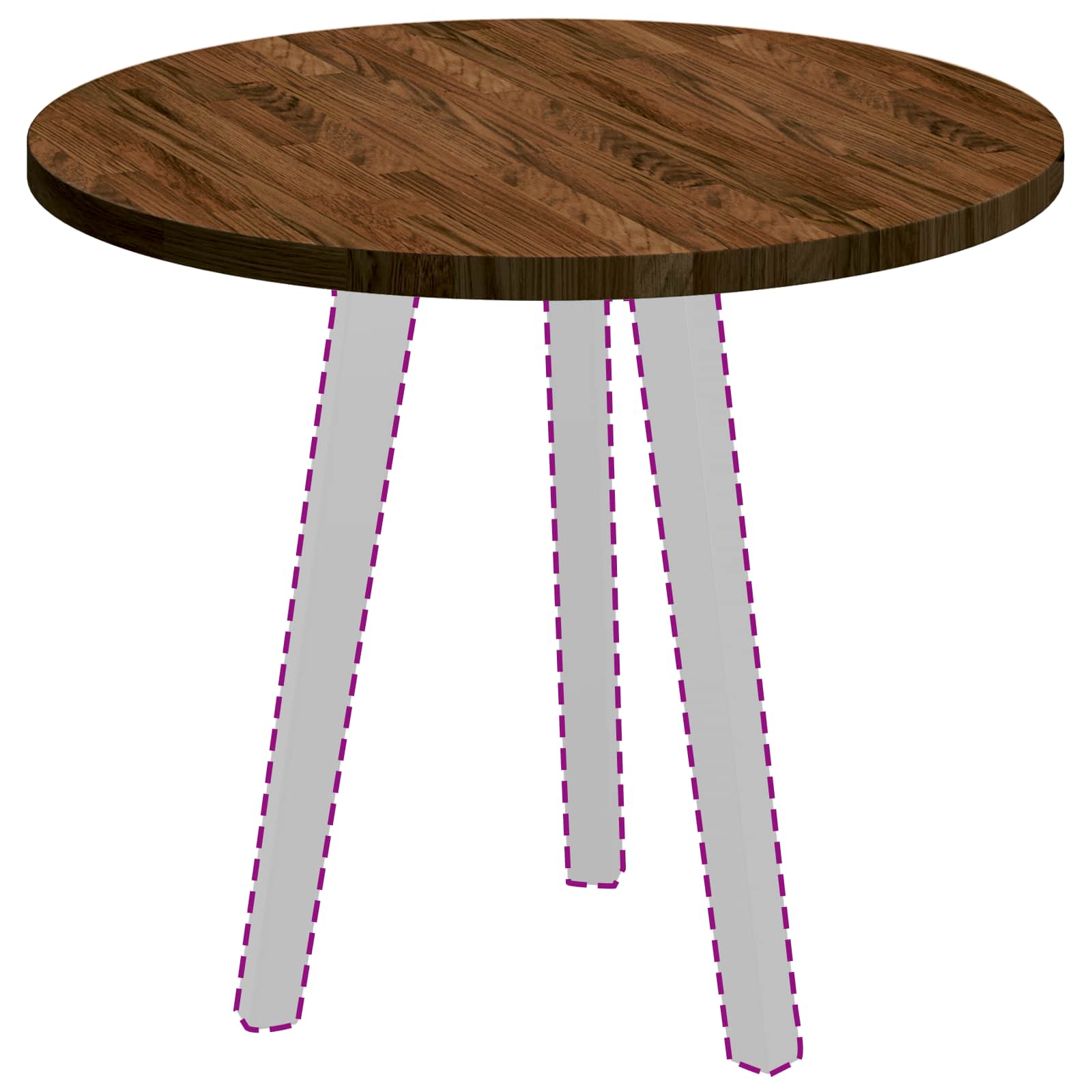 Piano del tavolo Marrone chiaro Ø 60 x 2.5 cm 42016002