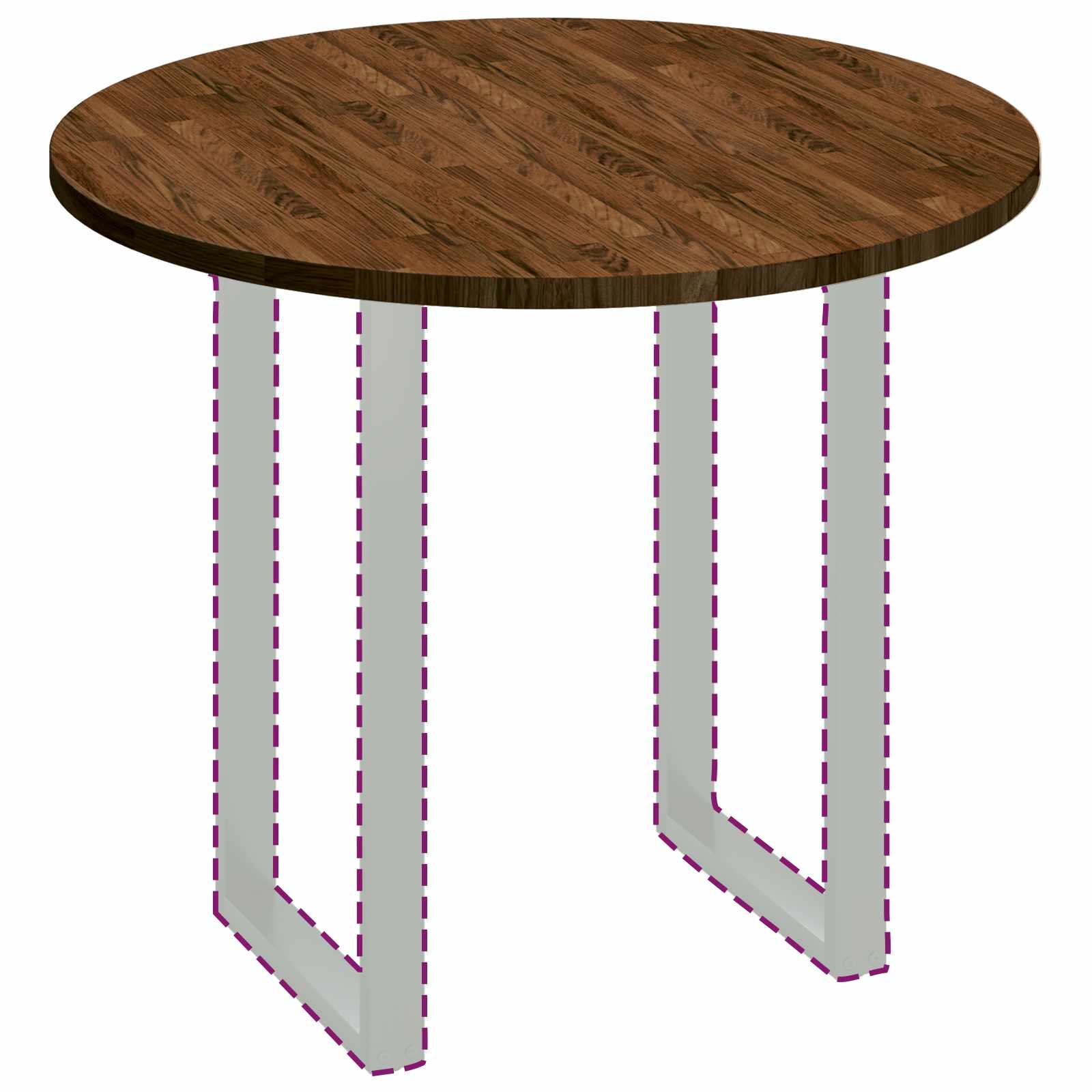 Piano del tavolo Marrone chiaro Ø 90 x 2.5 cm 42016005