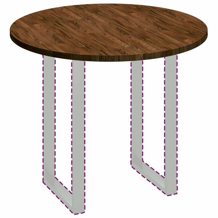 Piano del tavolo Marrone chiaro Ø 90 x 2.5 cm 42016005