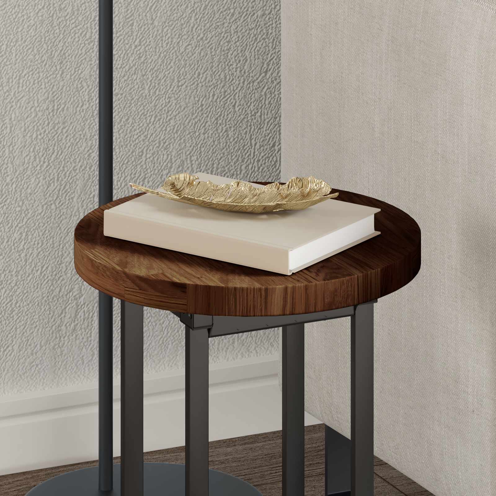 Piano del tavolo Marrone Scuro Ø 30 x 2,5 cm 42016006