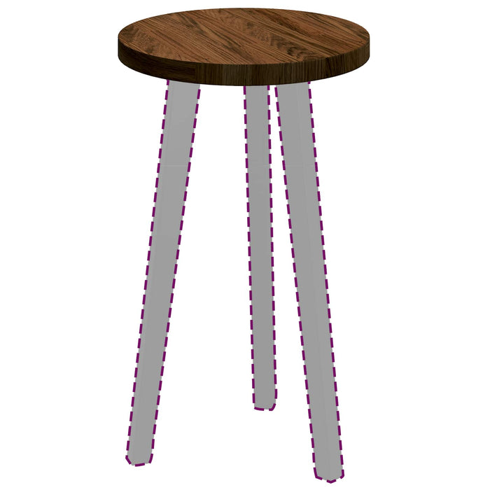 Piano del tavolo Marrone Scuro Ø 30 x 2,5 cm 42016006