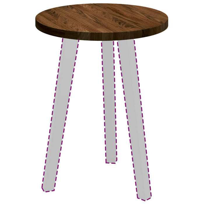 Piano del tavolo Marrone Scuro Ø 40 x 2,5 cm 42016007