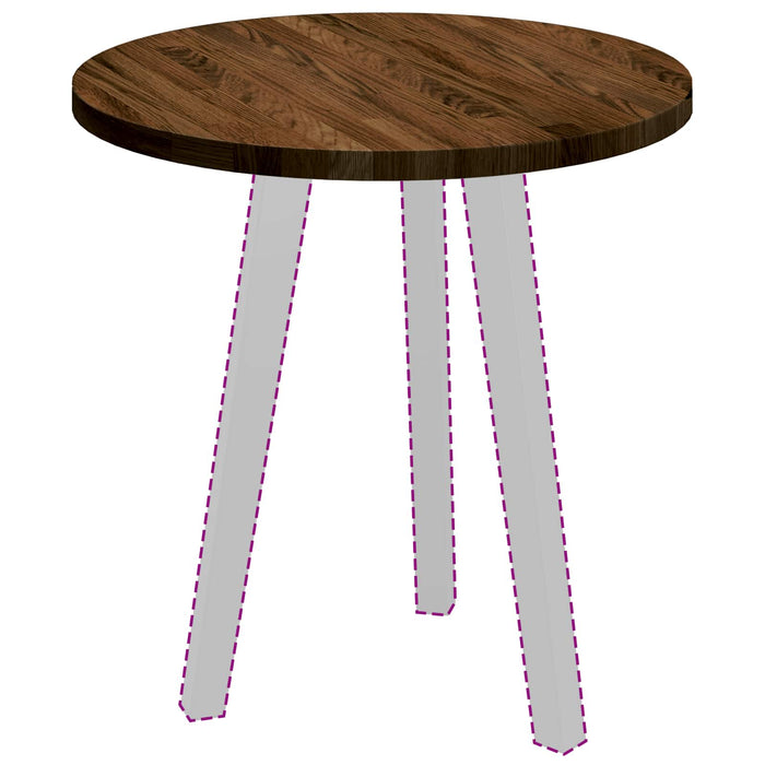 Piano del tavolo Marrone Scuro Ø 50 x 2,5 cm 42016008