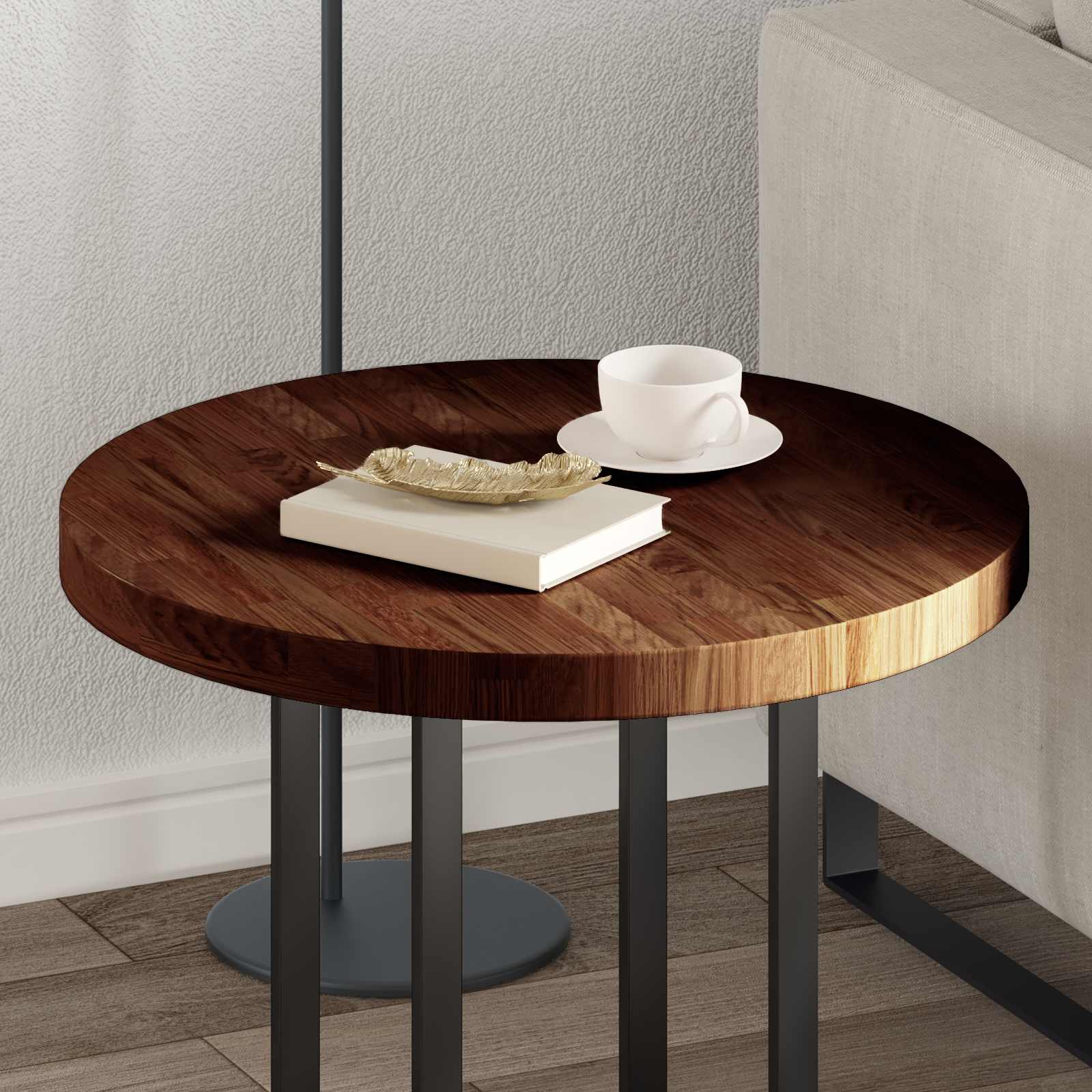 Piano del tavolo Marrone chiaro Ø 60 x 4 cm 42016016