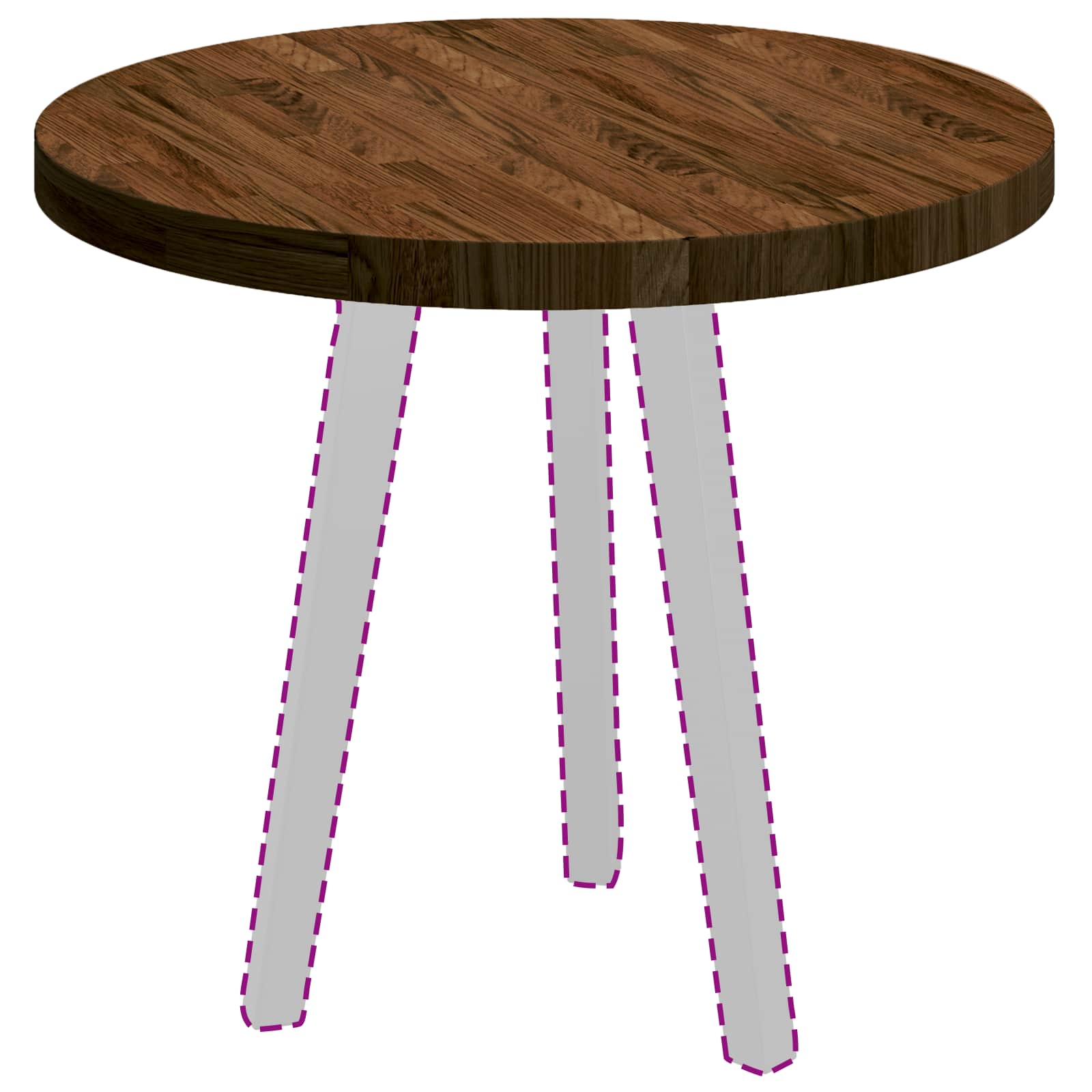 Piano del tavolo Marrone chiaro Ø 60 x 4 cm 42016016