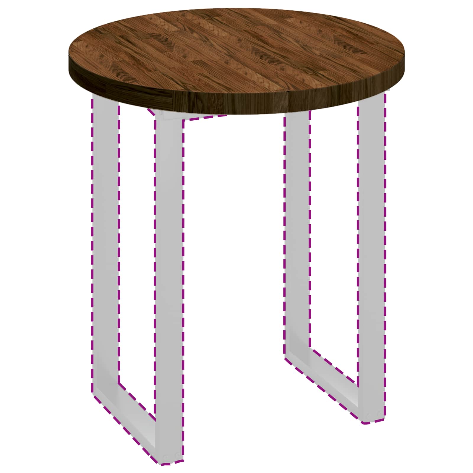 Piano del tavolo Marrone chiaro Ø 70 x 4 cm 42016017