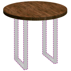 Piano del tavolo Marrone chiaro Ø 90 x 4 cm 42016019