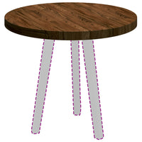 Piano del tavolo Marrone Scuro Ø 60 x 4 cm 42016023