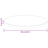 Piano del tavolo Marrone Scuro Ø 90 x 4 cm 42016026