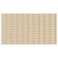 Vetrina a muro Beige 98 x 4,5 x 55 cm Legno multistrato 42015608