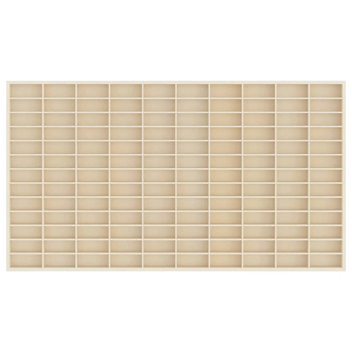 Vetrina a muro Beige 98 x 4,5 x 55 cm Legno multistrato 42015608