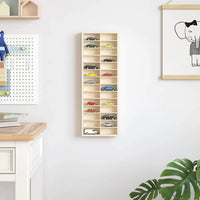 vidaXL Custodia per Esposizione Marrone 21 x 4.5 x 59 cm