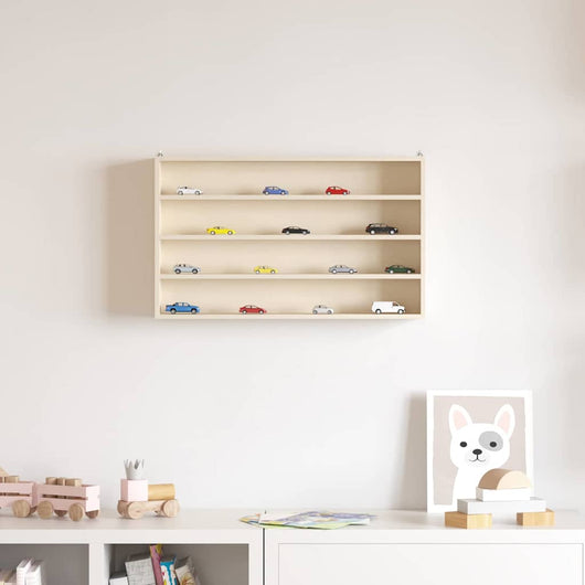 vidaXL Scatola Espositiva in Legno Marrone 60 x 8,5 x 37 cm