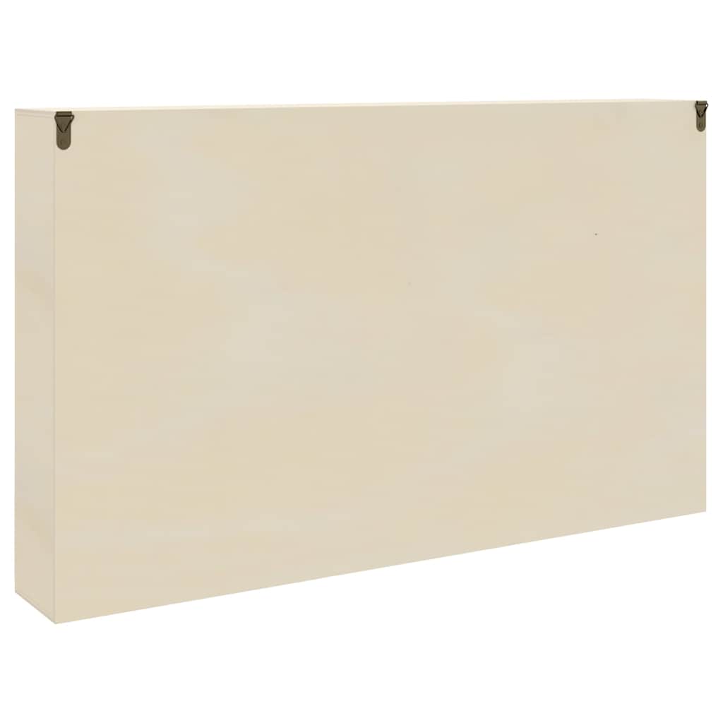 vidaXL Scatola Espositiva in Legno Marrone 60 x 8,5 x 37 cm