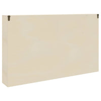 vidaXL Scatola Espositiva in Legno Marrone 60 x 8,5 x 37 cm
