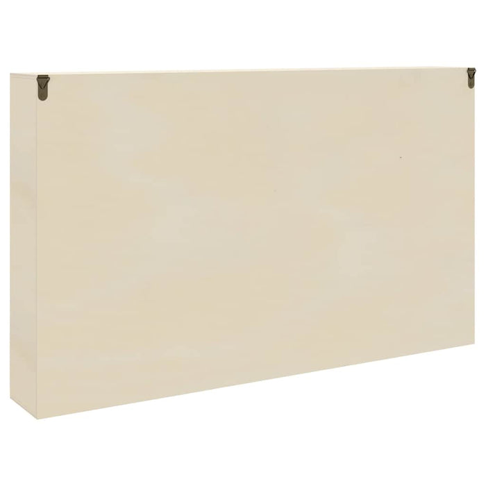 vidaXL Scatola Espositiva in Legno Marrone 60 x 8,5 x 37 cm