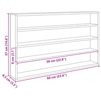 Scatola Espositiva in Legno Marrone 60 x 8,5 x 37 cm 42015617