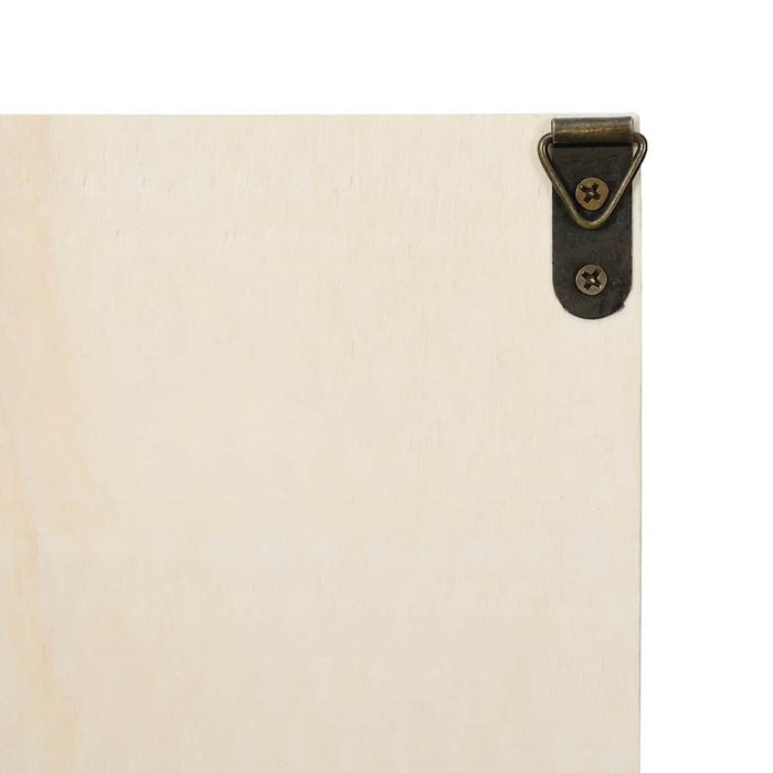 vidaXL Scatola Espositiva in Legno Marrone 80 x 8,5 x 36 cm