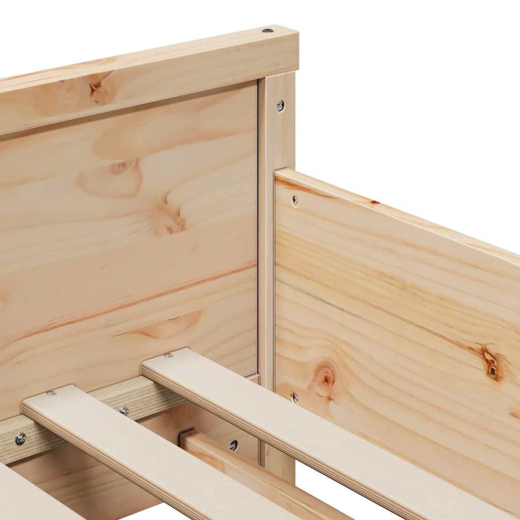 vidaXL Letto Estensibile per Bambini Altro Marrone 80 x 130 / 165 / 200 cm