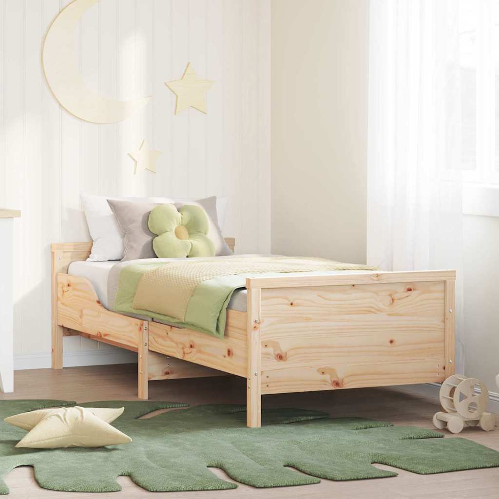 vidaXL Letto Estensibile per Bambini Altro Marrone 80 x 130 / 165 / 200 cm