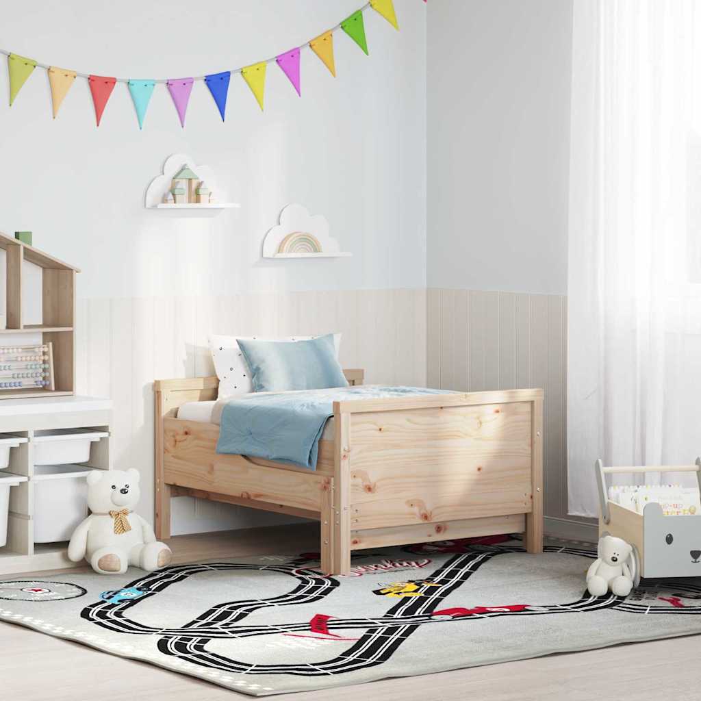 vidaXL Letto Estensibile per Bambini Altro Marrone 80 x 130 / 165 / 200 cm