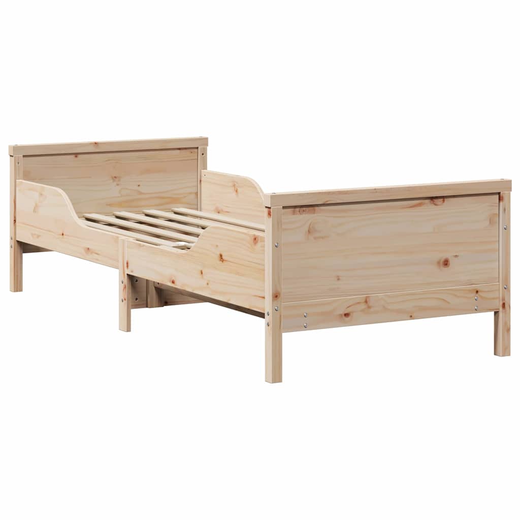 vidaXL Letto Estensibile per Bambini Altro Marrone 80 x 130 / 165 / 200 cm