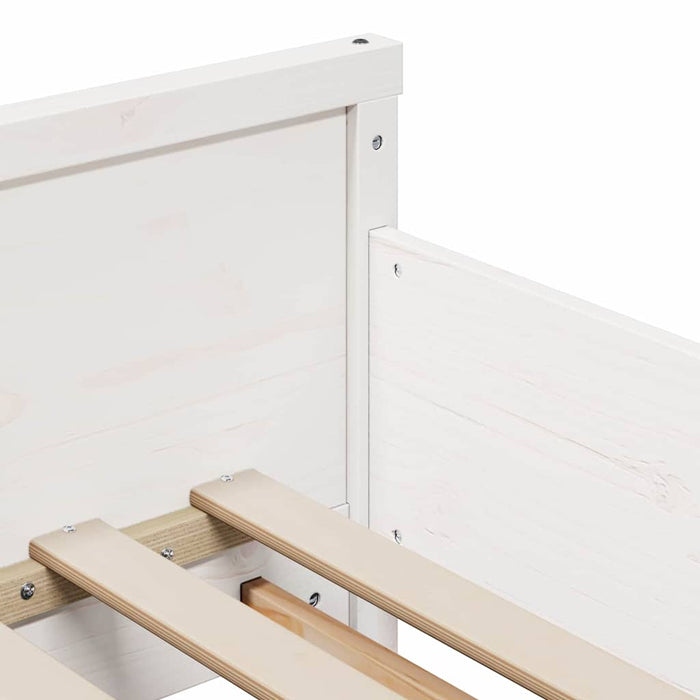 vidaXL Letto Estensibile per Bambini Other Bianco 80 x 130 / 165 / 200 cm