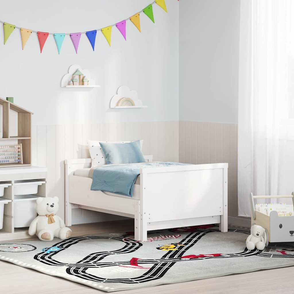 vidaXL Letto Estensibile per Bambini Other Bianco 80 x 130 / 165 / 200 cm
