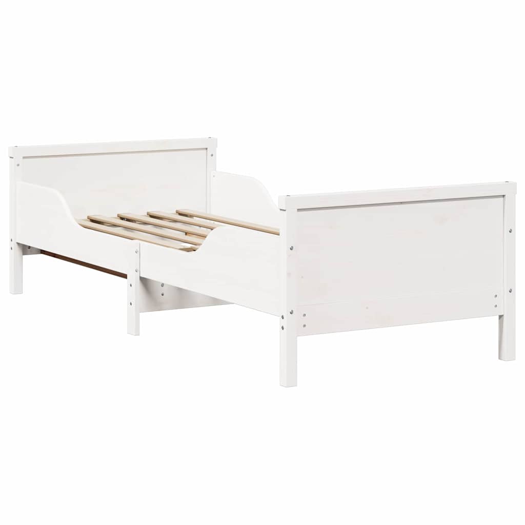 vidaXL Letto Estensibile per Bambini Other Bianco 80 x 130 / 165 / 200 cm