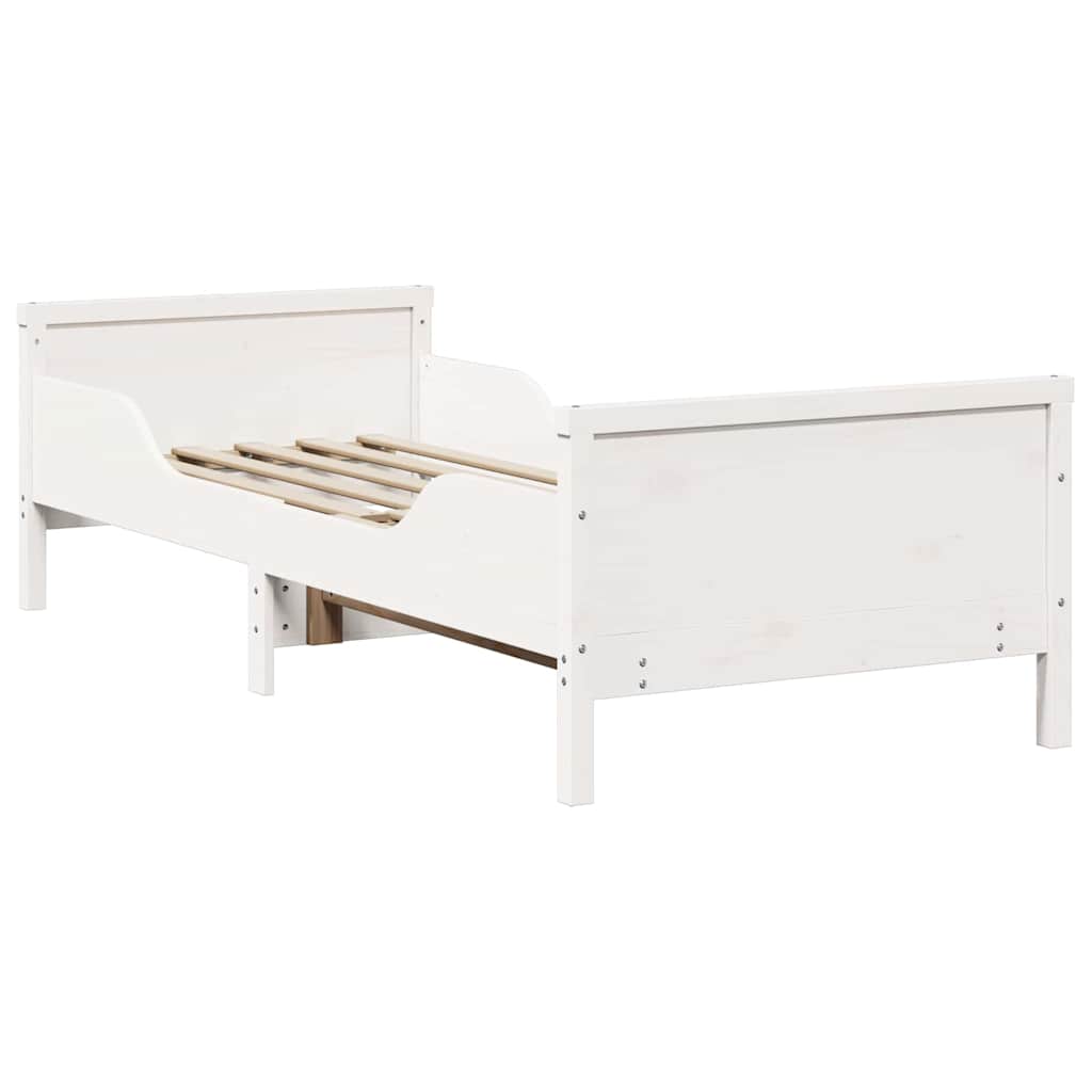 vidaXL Letto Estensibile per Bambini Other Bianco 80 x 130 / 165 / 200 cm