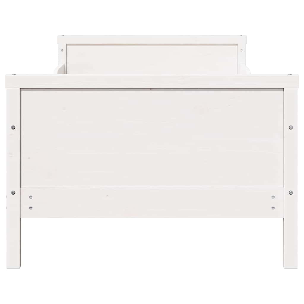 vidaXL Letto Estensibile per Bambini Other Bianco 80 x 130 / 165 / 200 cm