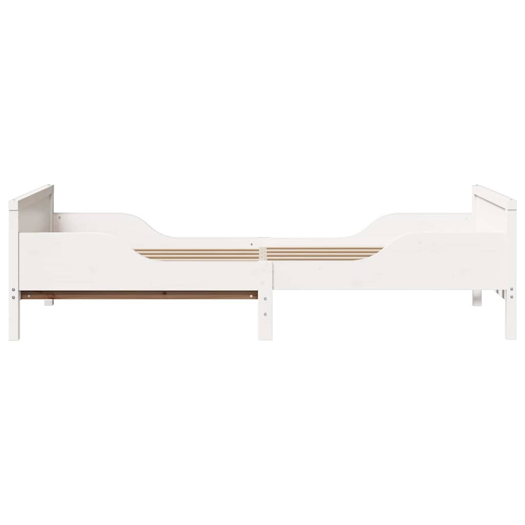 vidaXL Letto Estensibile per Bambini Other Bianco 80 x 130 / 165 / 200 cm