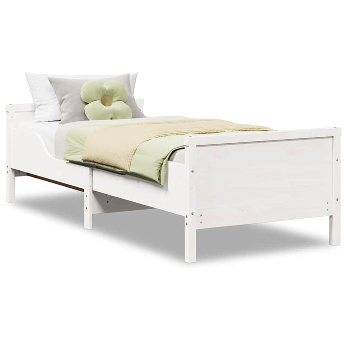 vidaXL Letto Estensibile per Bambini Other Bianco 80 x 130 / 165 / 200 cm