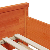 vidaXL Letto Estensibile per Bambini Cera marrone 80 x 130 / 165 / 200 cm