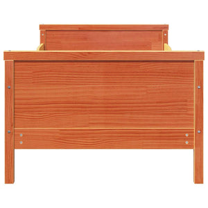 vidaXL Letto Estensibile per Bambini Cera marrone 80 x 130 / 165 / 200 cm