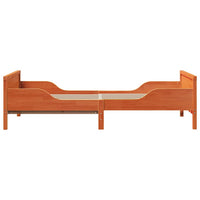 vidaXL Letto Estensibile per Bambini Cera marrone 80 x 130 / 165 / 200 cm