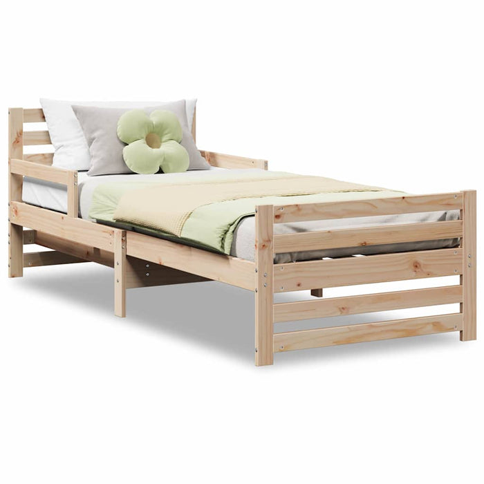 vidaXL Letto Estensibile per Bambini Other Marrone 80 x 130 / 165 / 200 cm