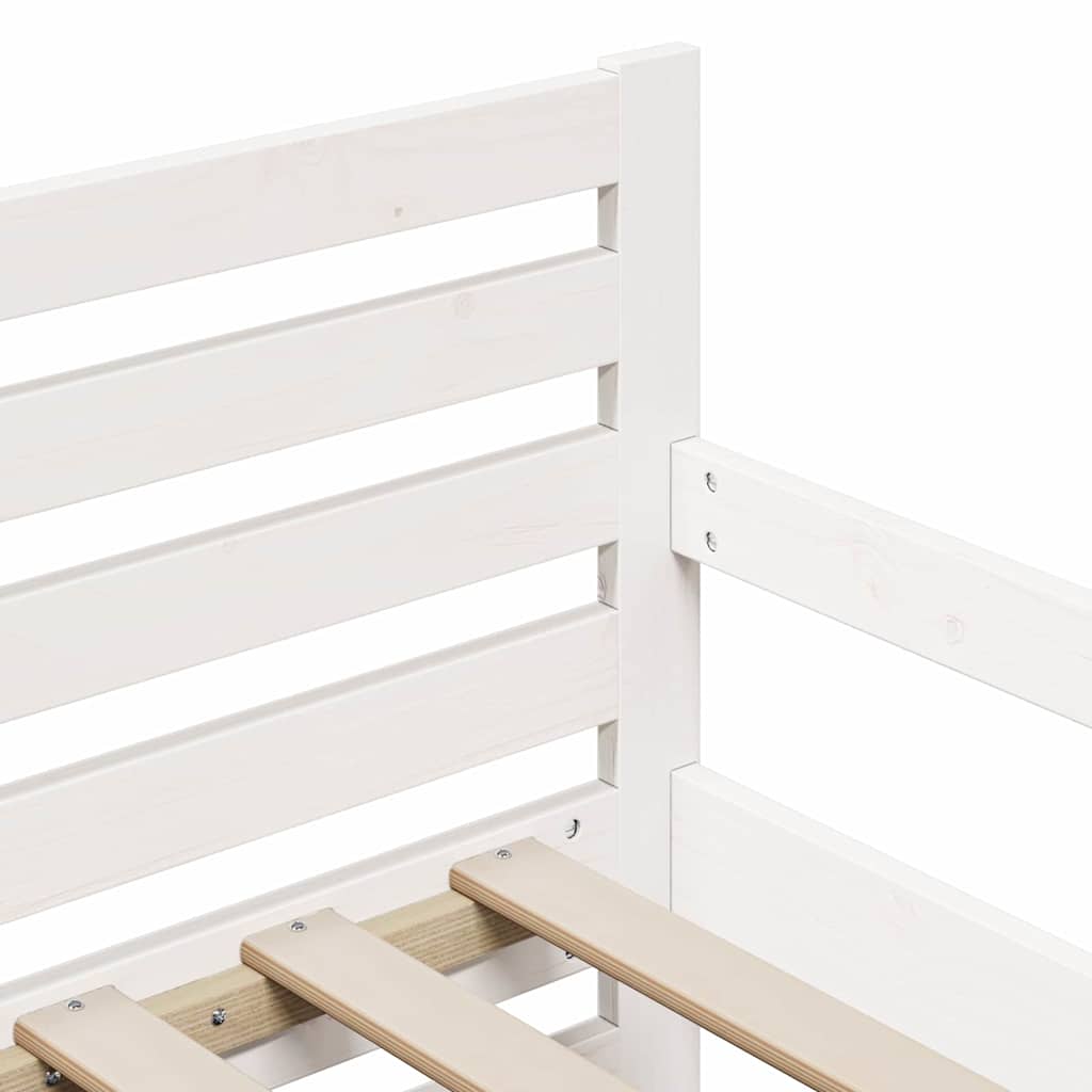 vidaXL Letto Estensibile per Bambini Other Bianco 80 x 130 / 165 / 200 cm
