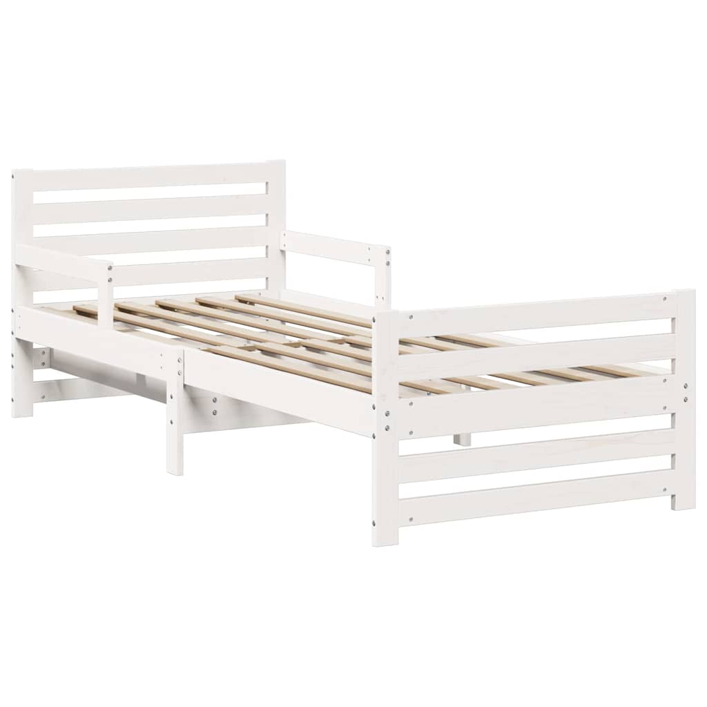 vidaXL Letto Estensibile per Bambini Other Bianco 80 x 130 / 165 / 200 cm