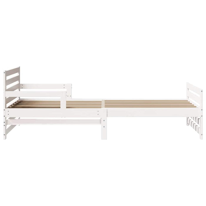 vidaXL Letto Estensibile per Bambini Other Bianco 80 x 130 / 165 / 200 cm