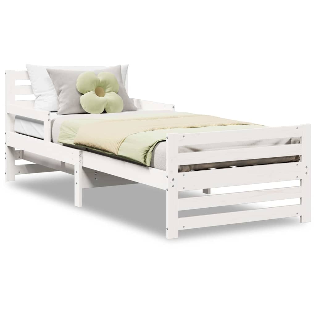 vidaXL Letto Estensibile per Bambini Other Bianco 80 x 130 / 165 / 200 cm