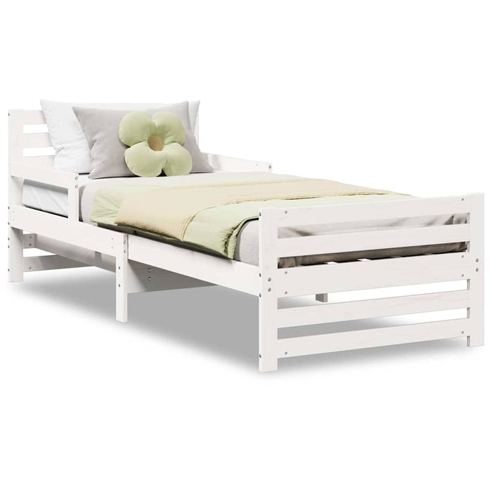 vidaXL Letto Estensibile per Bambini Other Bianco 80 x 130 / 165 / 200 cm