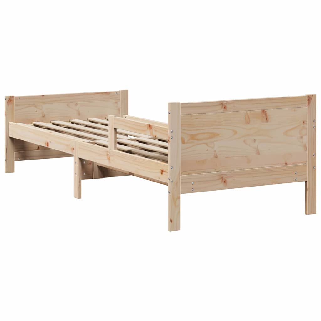 vidaXL Letto Estensibile per Bambini Other Marrone 80 x 130 / 165 / 200 cm