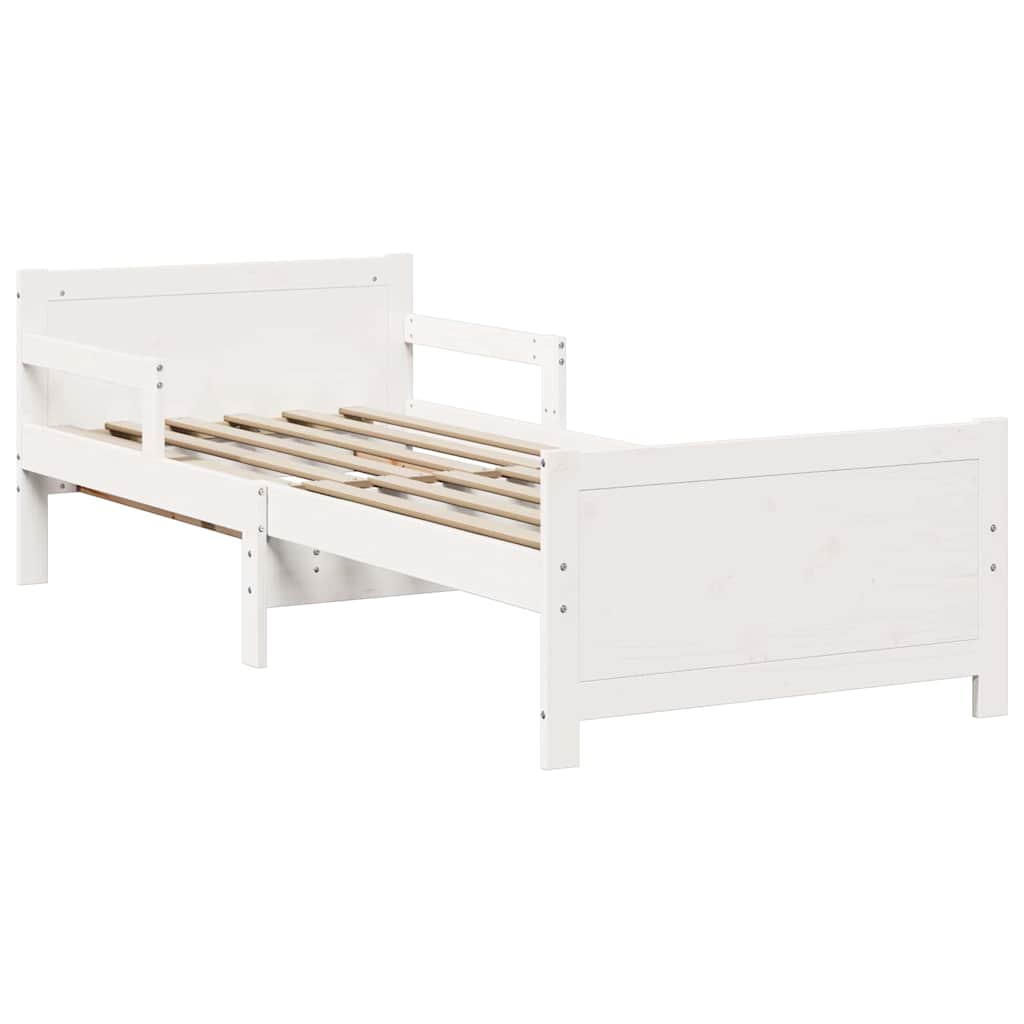 vidaXL Letto Estensibile per Bambini Other Bianco 80 x 130 / 165 / 200 cm
