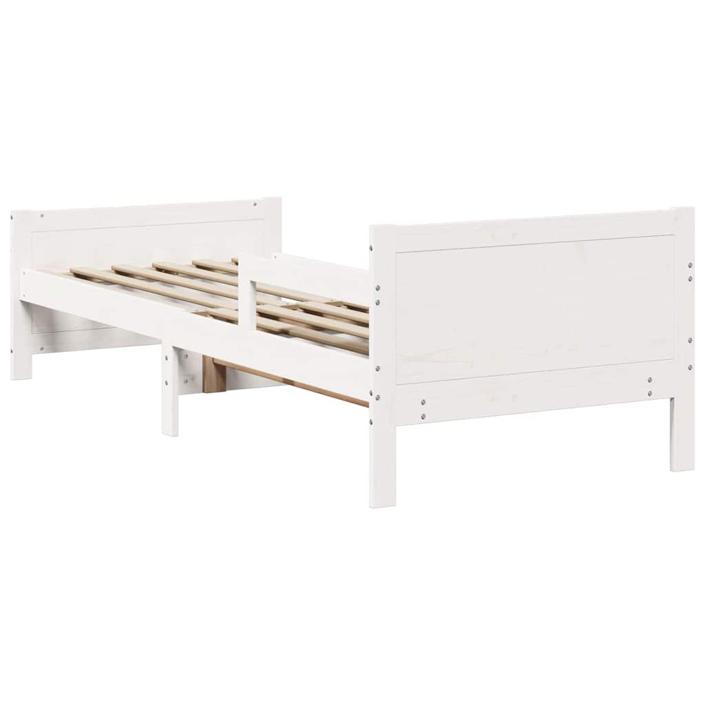 vidaXL Letto Estensibile per Bambini Other Bianco 80 x 130 / 165 / 200 cm