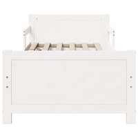 vidaXL Letto Estensibile per Bambini Other Bianco 80 x 130 / 165 / 200 cm