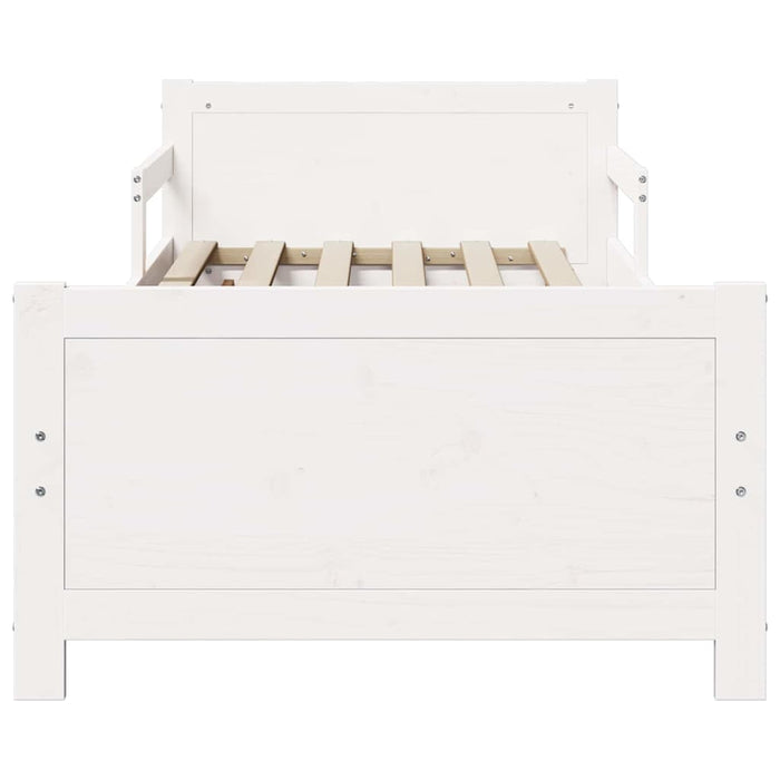 vidaXL Letto Estensibile per Bambini Other Bianco 80 x 130 / 165 / 200 cm