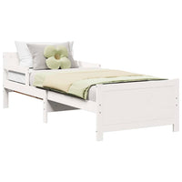 vidaXL Letto Estensibile per Bambini Other Bianco 80 x 130 / 165 / 200 cm