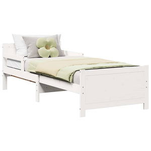 vidaXL Letto Estensibile per Bambini Other Bianco 80 x 130 / 165 / 200 cm